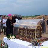 2007.07.27 - Nawiedzenie placu budowy przez relikwie św. Teresy powracajace z Estonii
